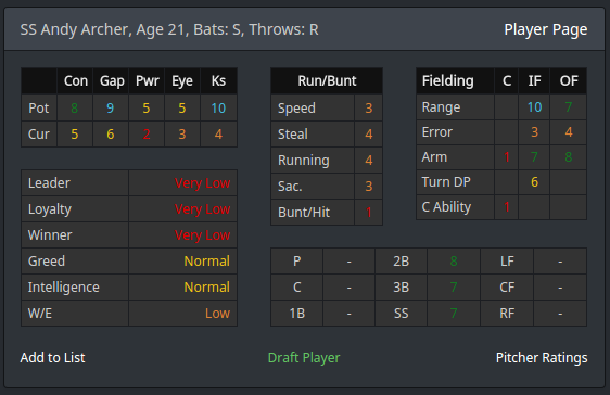 Draft Player Example